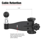 RAM-TB-FHA2-1BU:RAM-TB-FHA2-1BU_1:RAM® Friction Hinge Arm with Pin-Lock™ Ball for Tough-Bar™