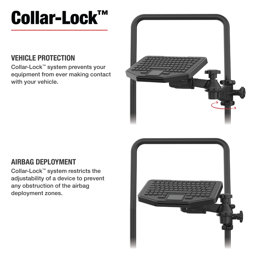 RAM-TB-FHA3-SW1BU:RAM-TB-FHA3-SW1BU_1:RAM® Friction Hinge 6" Arm & 6" Swing Arm with Ball for Tough-Bar™