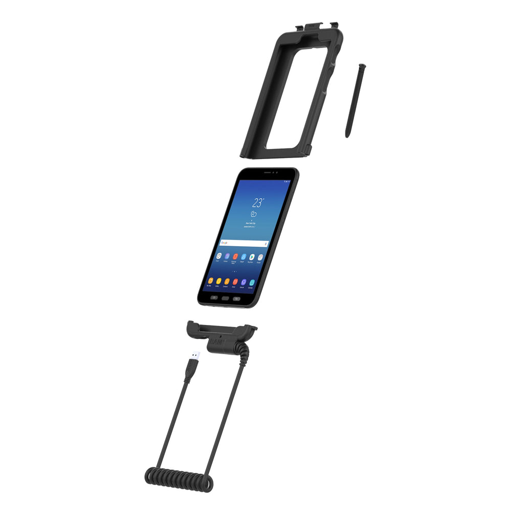 RAM-TC-SAM29U:RAM-TC-SAM29U_1:RAM® Tough-Case™ with USB-A for Samsung Tab Active5 & 3 + More