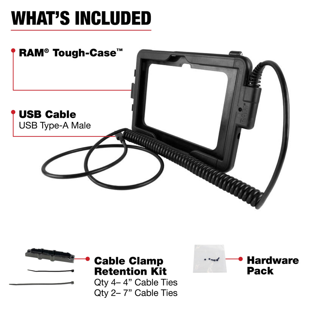 RAM-TC-SAM54U:RAM-TC-SAM54U_1:RAM® Tough-Case™ for Samsung Tab Active Pro - Type A Male USB