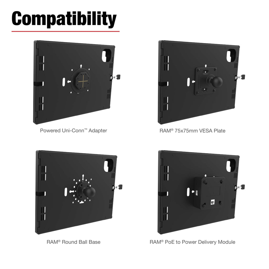 RAM-TE-AP47:RAM-TE-AP47_1:RAM® Safe-Case™ for iPad Pro 13 (M4), Air 13 (M2 & M3), & Pro 12.9