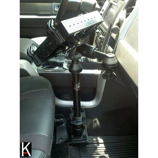 RAM-VB-109A-SW1:RAM-VB-109A-SW1_1:RAM® Laptop Mount with Adjust-A-Pole™ for '04-14 Ford F-150 + More