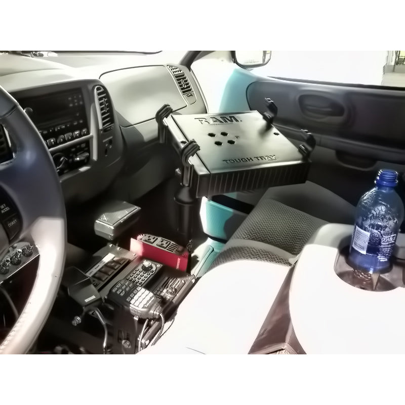 RAM-VB-110-SW1:RAM-VB-110-SW1_1:RAM® No-Drill™ Laptop Mount for '97-03 Ford F-150 + More