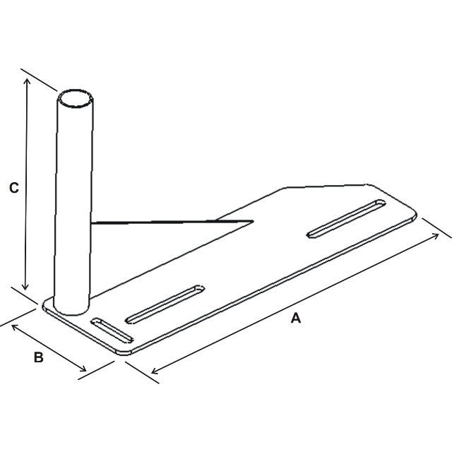 RAM-VB-117:RAM-VB-117_1:RAM® No-Drill™ Vehicle Welded Base for '91-11 Ford Crown Victoria + More