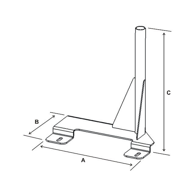 RAM-VB-119:RAM-VB-119_1:RAM® No-Drill™ Vehicle Base for Ford E-Series Van
