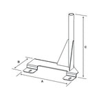 RAM-VB-119:RAM-VB-119_1:RAM® No-Drill™ Vehicle Base for Ford E-Series Van