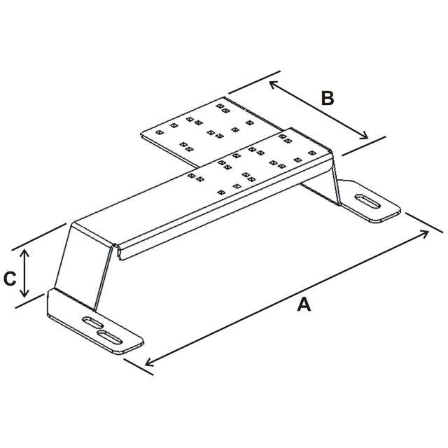 RAM-VB-127:RAM-VB-127_1:RAM® No-Drill™ Vehicle Base for the 94-01 Dodge Ram 1500 + More