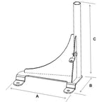 RAM-VB-143:RAM-VB-143_1:RAM® No-Drill™ Vehicle Base for '98-25 Express Van, Savana Van + More