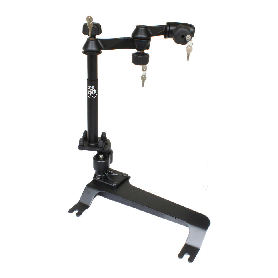 RAM-VB-159-DAT1:RAM-VB-159-DAT1_1:RAM® No-Drill™ Locking Mount for '07-13 Chevrolet Silverado + More