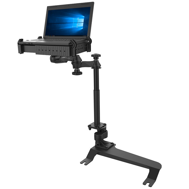 RAM-VB-159-SW1:RAM-VB-159-SW1_1:RAM® No-Drill™ Laptop Mount for '07-13 Chevrolet Silverado + More