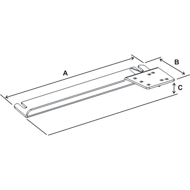RAM-VB-175:RAM-VB-175_1:RAM® No-Drill™ Vehicle Base for '10-13 Ford Transit Connect + More