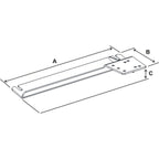 RAM-VB-175:RAM-VB-175_1:RAM® No-Drill™ Vehicle Base for '10-13 Ford Transit Connect + More