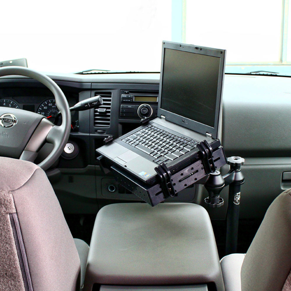 RAM-VB-180-SW1:RAM-VB-180-SW1_1:RAM® No-Drill™ Laptop Mount for '07-21 Toyota Tundra + More