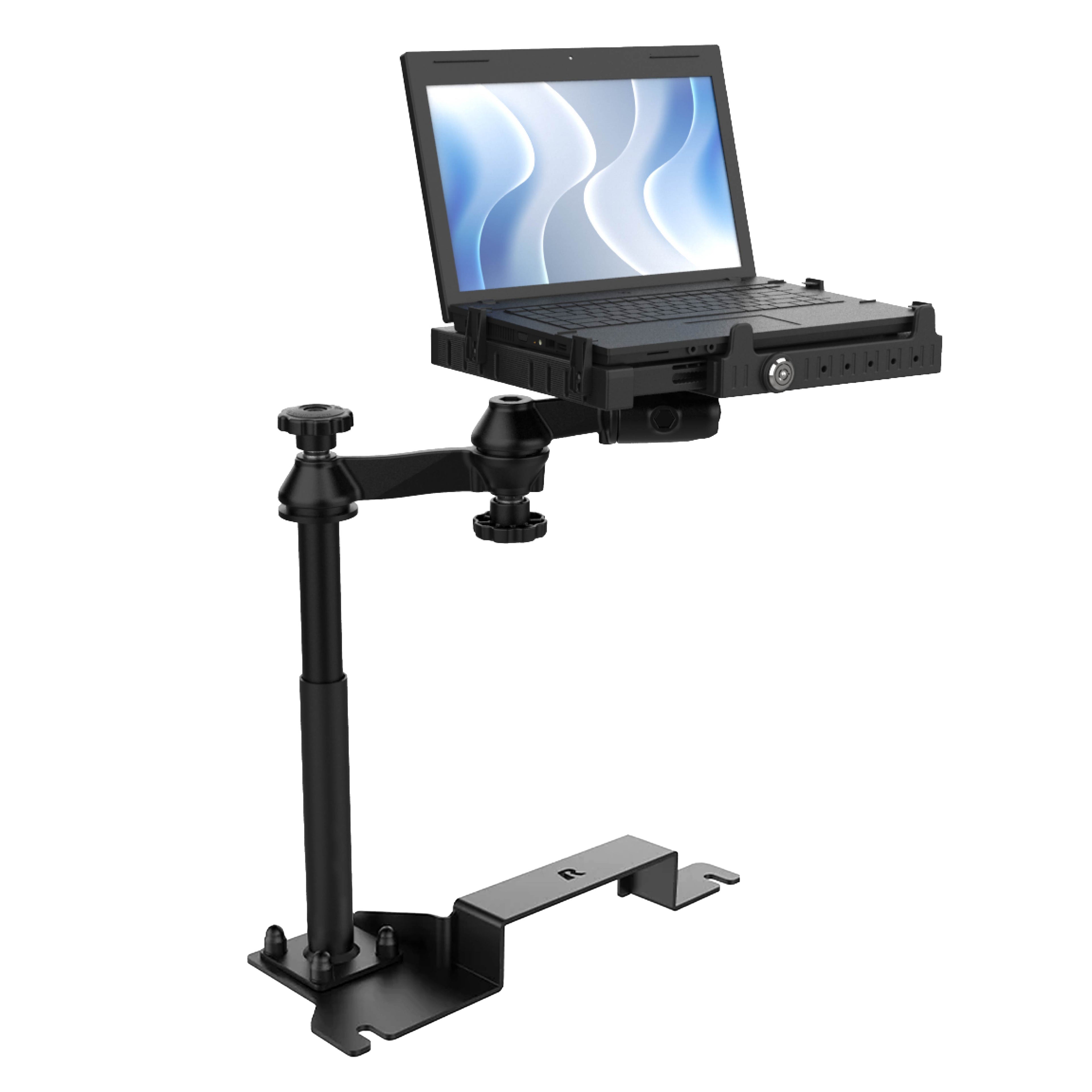RAM-VB-187-SW3:RAM-VB-187-SW3_1:RAM® No-Drill™ Laptop mount for '14-24 Ford Edge + More