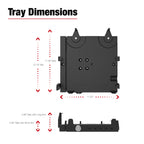 RAM-VB-187-SW3:RAM-VB-187-SW3_1:RAM® No-Drill™ Laptop mount for '14-24 Ford Edge + More