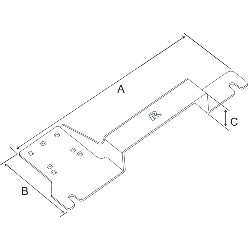 RAM-VB-187:RAM-VB-187_1:RAM® No-Drill™ Vehicle Base for '14-24 Ford Edge + More
