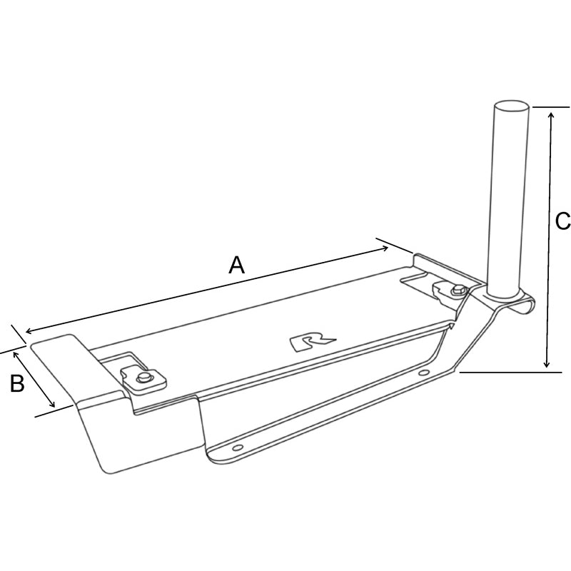 RAM-VB-189:RAM-VB-189_1:RAM® No-Drill™ Vehicle Base for '11-13 Chevy Caprice