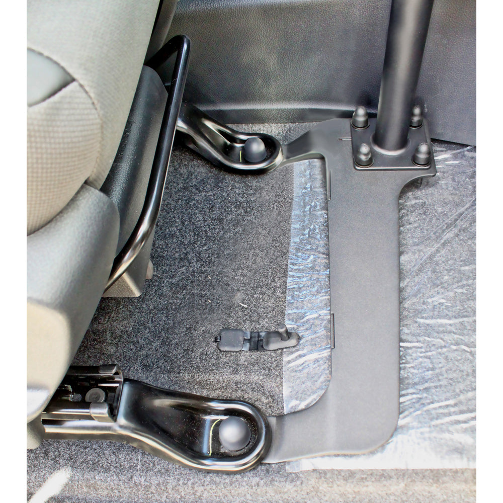 RAM-VB-192-SW1:RAM-VB-192-SW1_1:RAM® No-Drill™ Laptop Mount for '10-21 Nissan NV200 + More