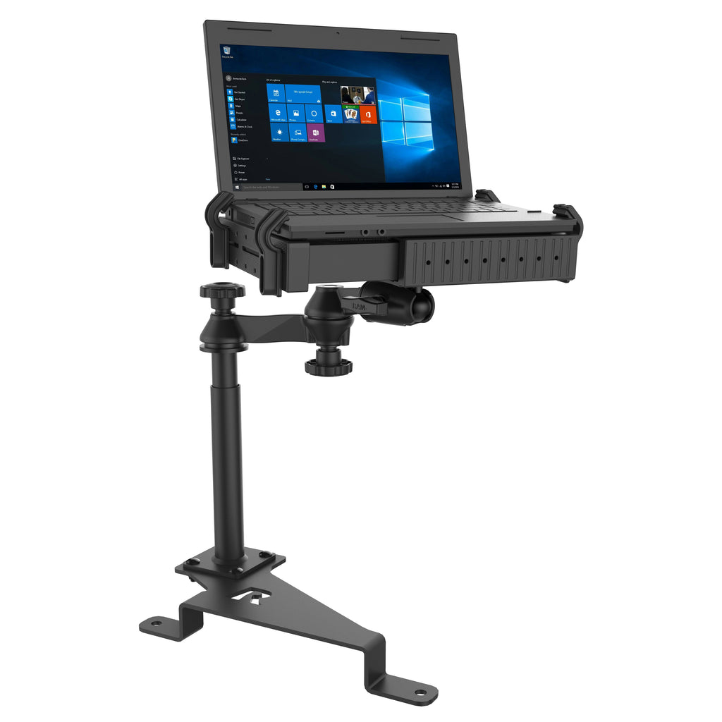 RAM-VB-195-SW1:RAM-VB-195-SW1_1:RAM® Laptop Mount for '15-26 Ford F-150, ’17-26 F-250 + More (Legacy)