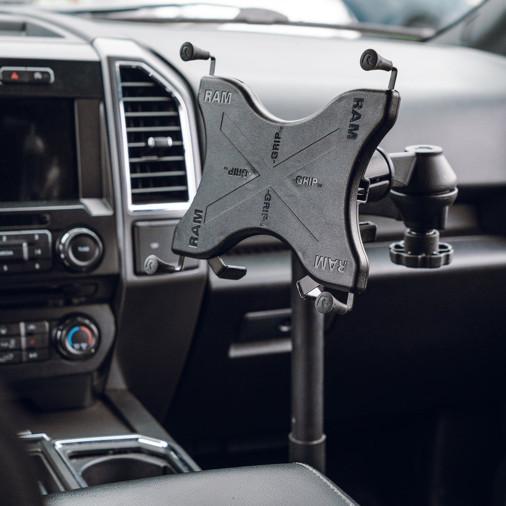 RAM-VB-195-UN11:RAM-VB-195-UN11_1:RAM® X-Grip® 12"-13" Tablet Mount for '15-26 Ford F-150, F-250 + More