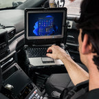 RAM-VB-206-SW1:RAM-VB-206-SW1_1:RAM® No-Drill™ Laptop Mount for '20-26 Ford Police Interceptor Utility
