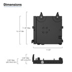 RAM-VB-206-SW3:RAM-VB-206-SW3_1:RAM® No-Drill™ Laptop Mount for '20-26 Ford Police Interceptor Utility