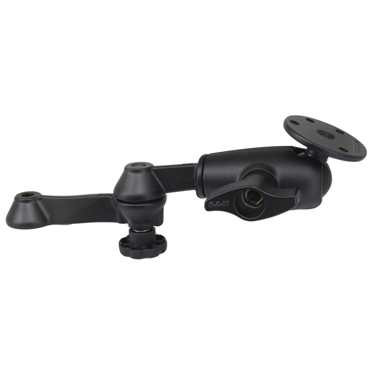 RAM-VB-D-110-1U:RAM-VB-D-110-1U_1:RAM® 12" Locking Double Swing Arm with Large Round Plate