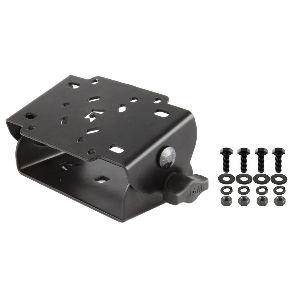 RAM-VB-TNT45-MDT:RAM-VB-TNT45-MDT_1:RAM® Tilt-N-Turn™ 45-Degree Bracket with MDT Mounting Hardware