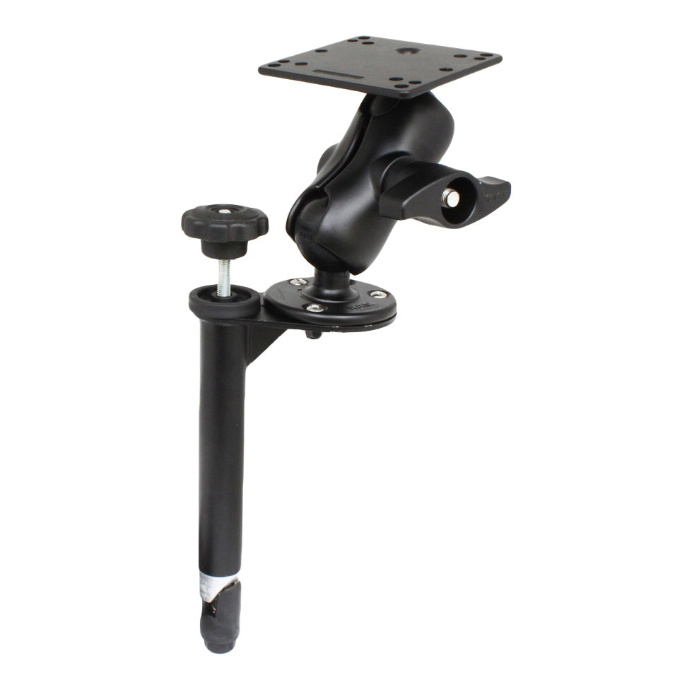 RAM-VBD-SW1-AES1:RAM-VBD-SW1-AES1_1:RAM® 8" Upper Pole with Double Ball Mount and 100x100mm VESA Plate