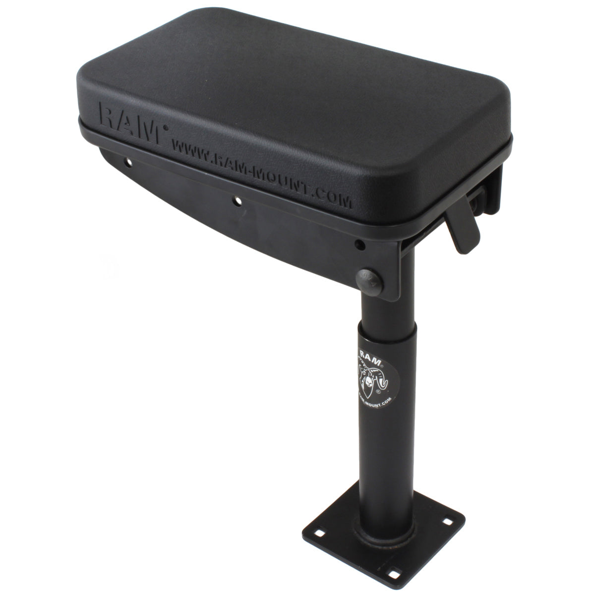 RAM-VC-ARM1-7:RAM-VC-ARM1-7_1:RAM® Tough-Box™ Console Telescoping Armrest with 7" Lower Pole