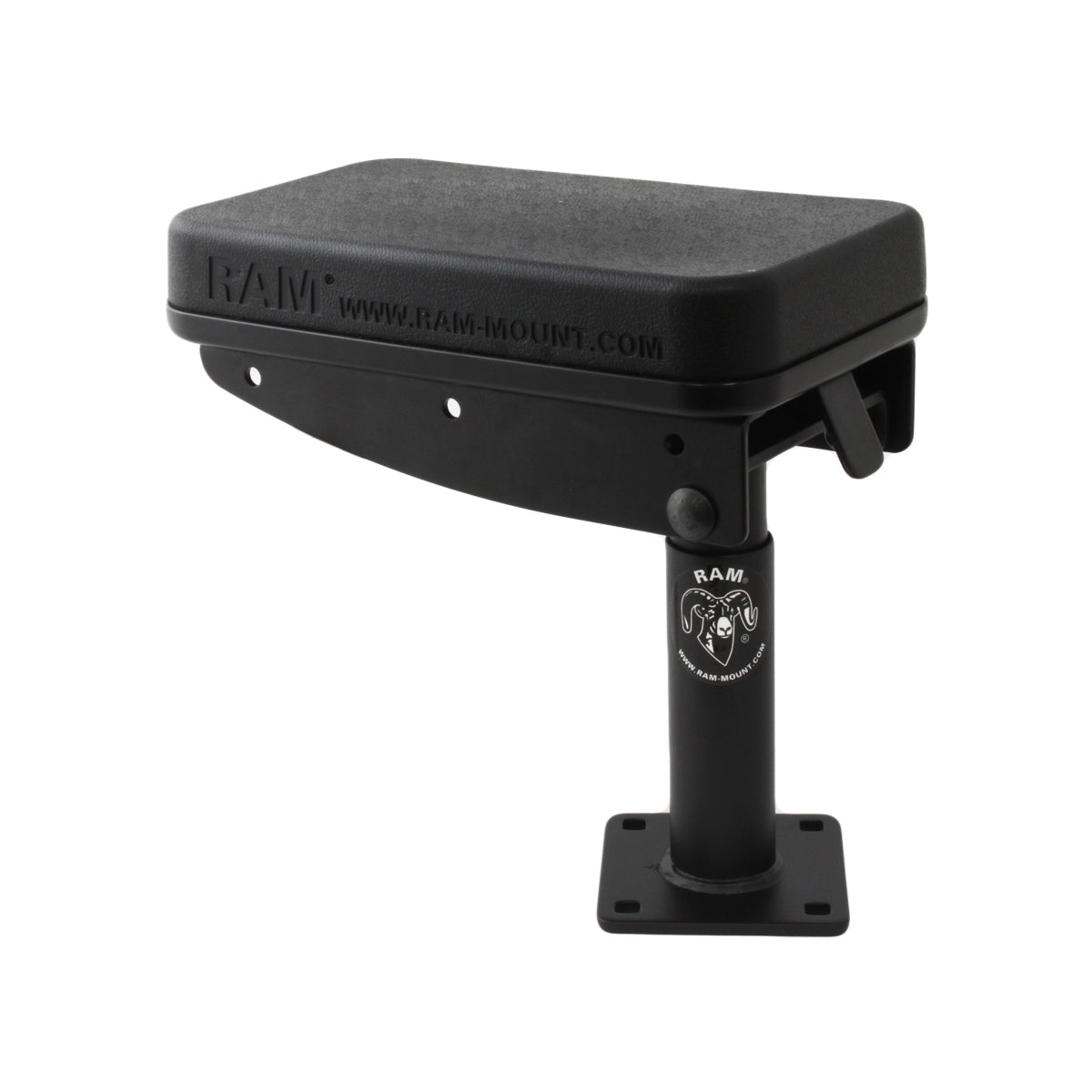 RAM-VC-ARM1:RAM-VC-ARM1_1:RAM® Tough-Box™ Console Telescoping Armrest with 5" Lower Pole