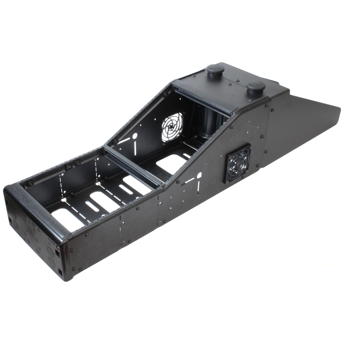 RAM-VCA-103A:RAM-VCA-103A_1:RAM® Tough-Box™ Angled Console with Chevy Impala Back Fairing