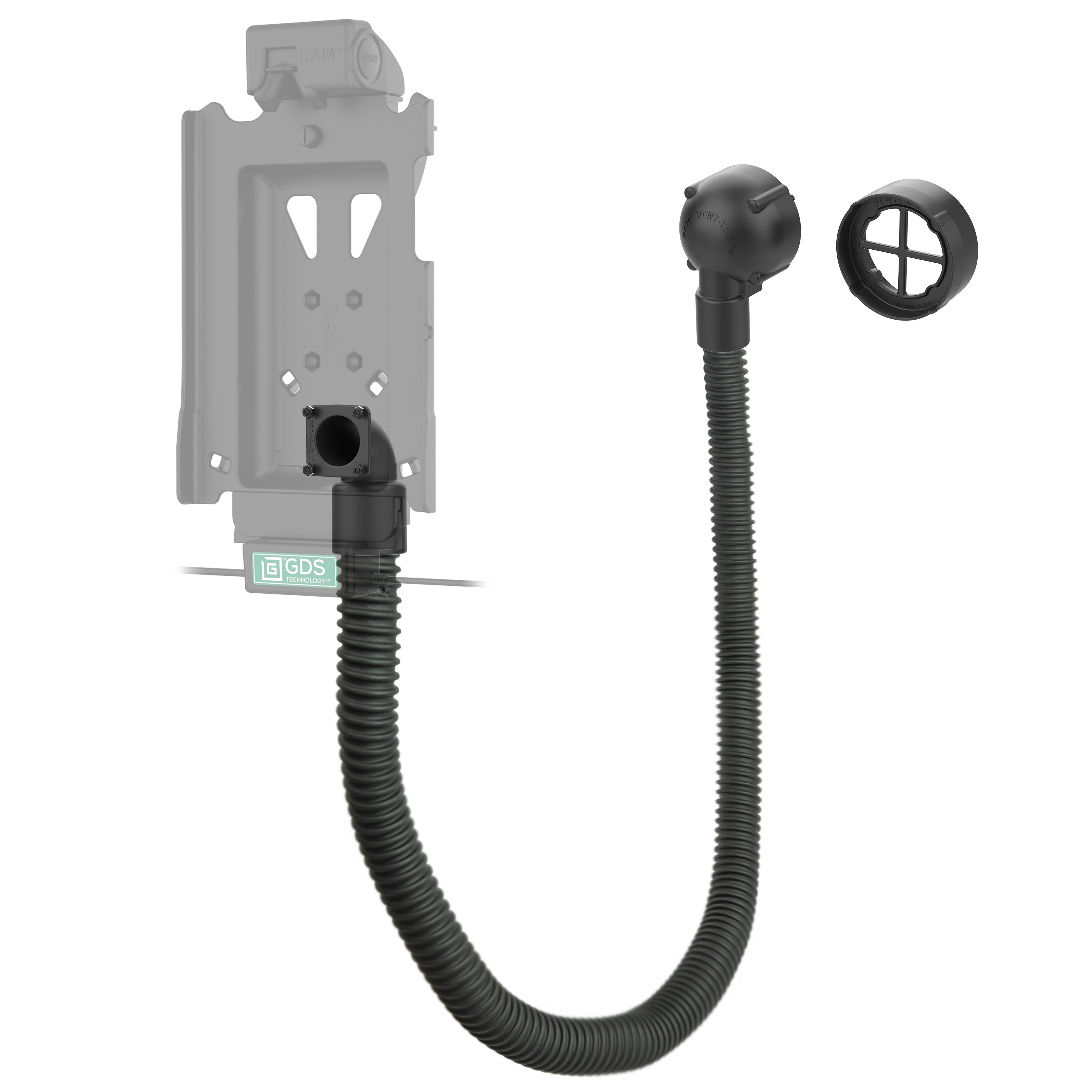 RAM-VENT1-RND-50U:RAM-VENT1-RND-50U_1:RAM® Vent-Temp™ with Back Dock Connection for Round Vents