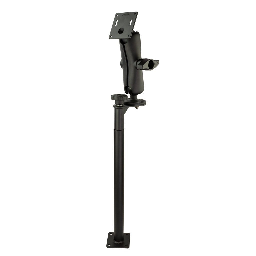 RAM-VP-1218F-D-101-2461U:RAM-VP-1218F-D-101-2461U_1:RAM® Tele-Pole™ with 12" & 18" Poles and 75mm VESA Mount