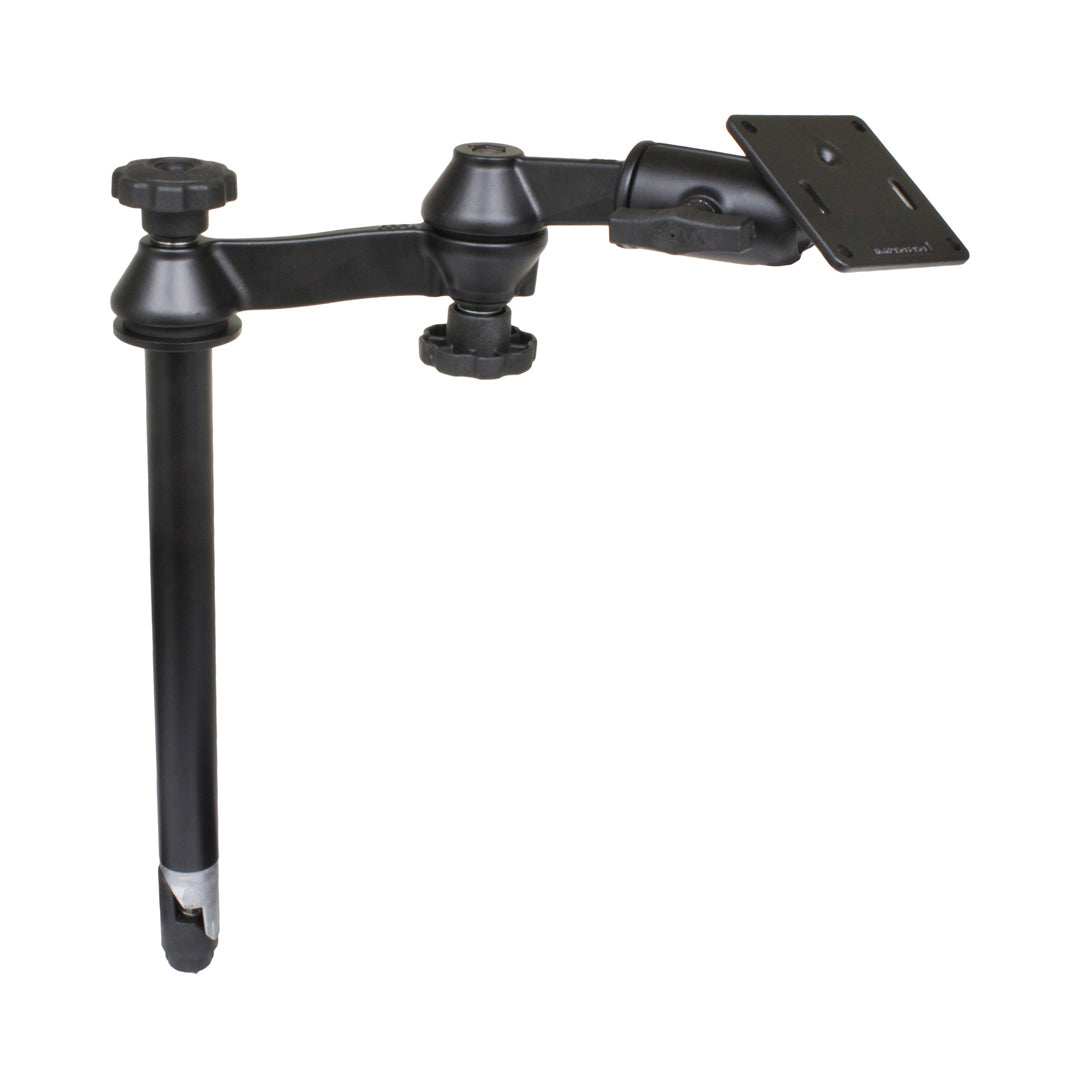 RAM-VP-SW1-12-2461:RAM-VP-SW1-12-2461_1:RAM® 12" Upper Pole with Double Swing Arms & 75x75mm VESA Plate