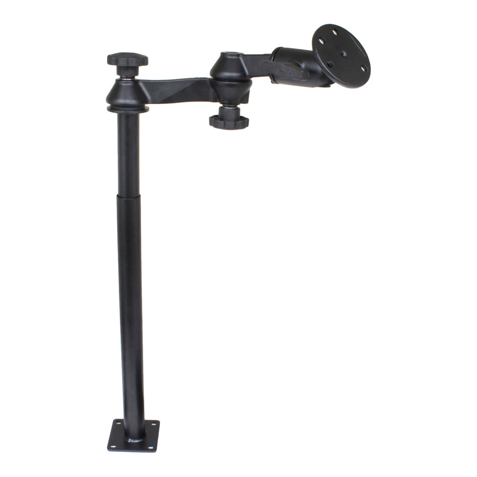 RAM-VP-SW1-1218-240:RAM-VP-SW1-1218-240_1:RAM® Tele-Pole™ with 12" & 18" Poles, Swing Arms & Large Round Plate