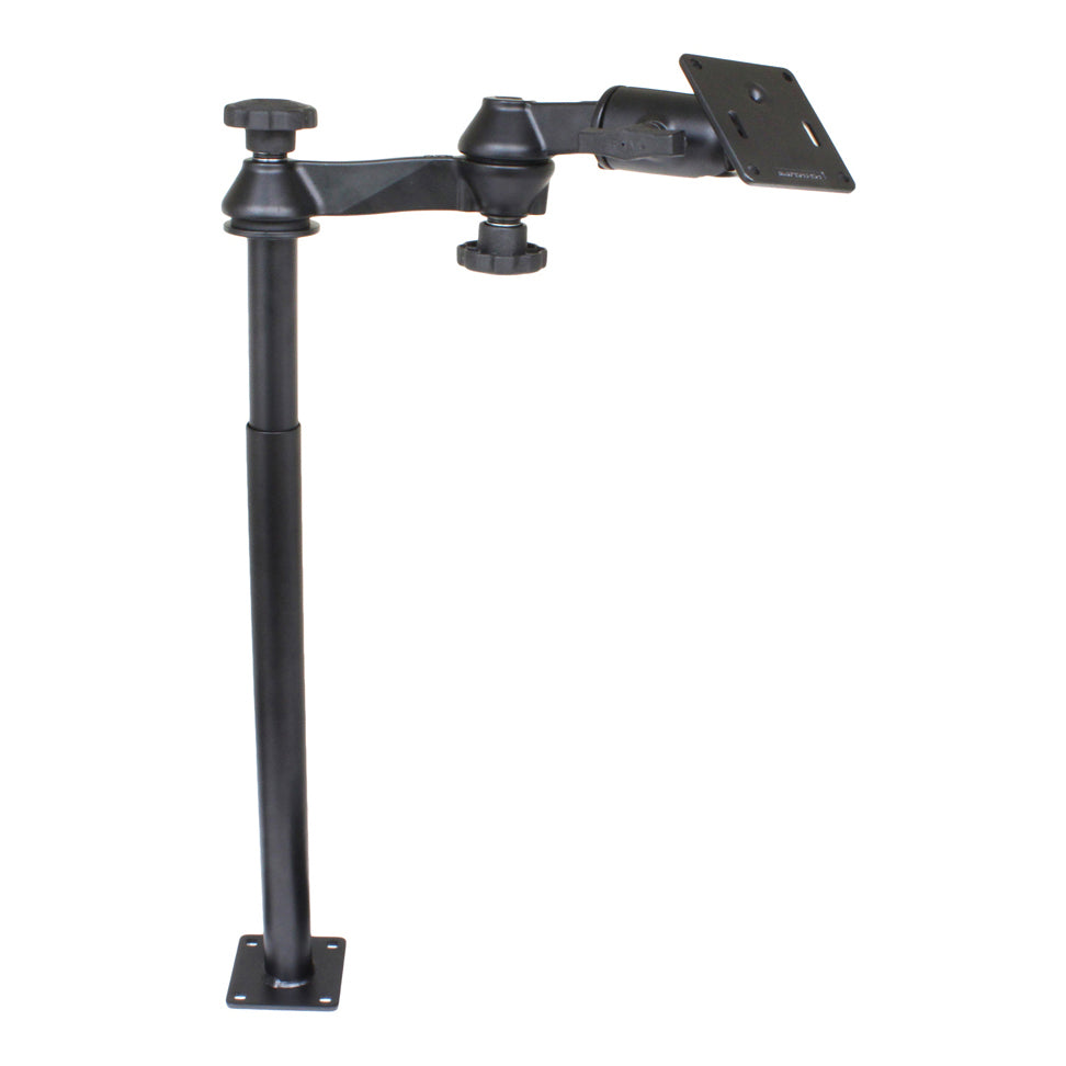 RAM-VP-SW1-1218-2461:RAM-VP-SW1-1218-2461_1:RAM® Tele-Pole™ with 12" & 18" Poles, Swing Arms & 75x75mm VESA Plate