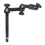 RAM-VP-SW1-12:RAM-VP-SW1-12_1:RAM® 12" Upper Pole with Double Swing Arms & Round Plate