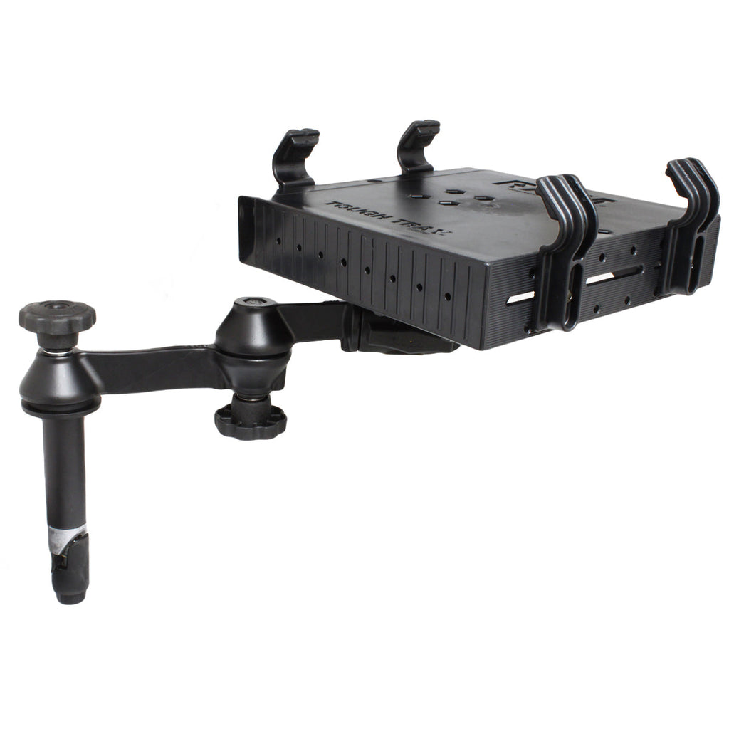 RAM-VP-SW1-4-234-3:RAM-VP-SW1-4-234-3_1:RAM® Tough-Tray™ with Double Swing Arms and 4" Upper Pole