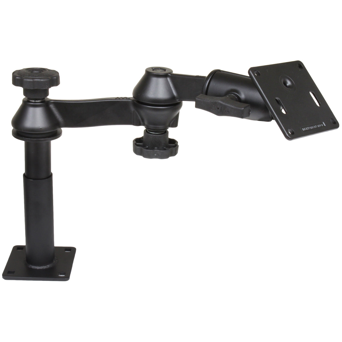 RAM-VP-SW1-45-2461:RAM-VP-SW1-45-2461_1:RAM® Tele-Pole™ with 4" & 5" Poles, Swing Arms & 75x75mm VESA Plate