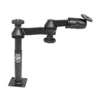 RAM-VP-SW1-47:RAM-VP-SW1-47_1:RAM® Tele-Pole™ with 4" & 7" Poles, Double Swing Arms & Round Plate