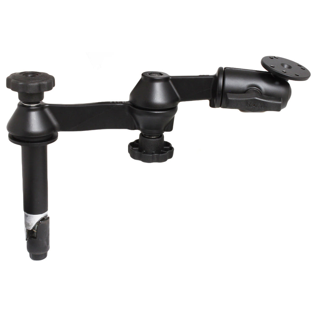 RAM-VP-SW1-4:RAM-VP-SW1-4_1:RAM® 4" Upper Pole with Double Swing Arms & Round Plate