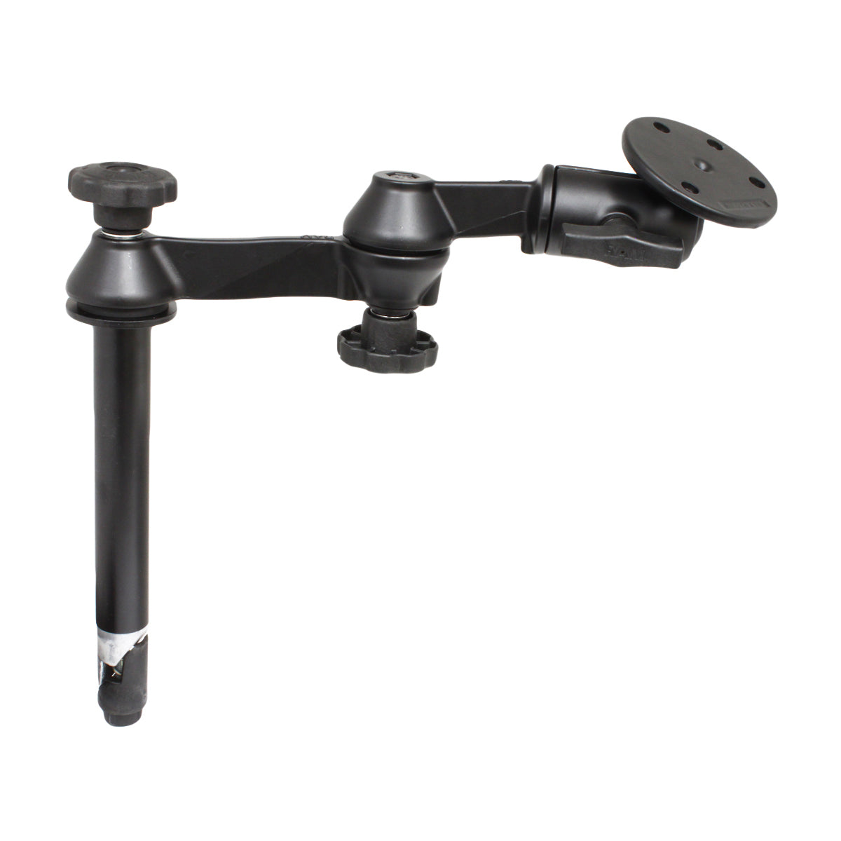 RAM-VP-SW1-8-240:RAM-VP-SW1-8-240_1:RAM® 8" Upper Pole with Double Swing Arms & Large Round Plate