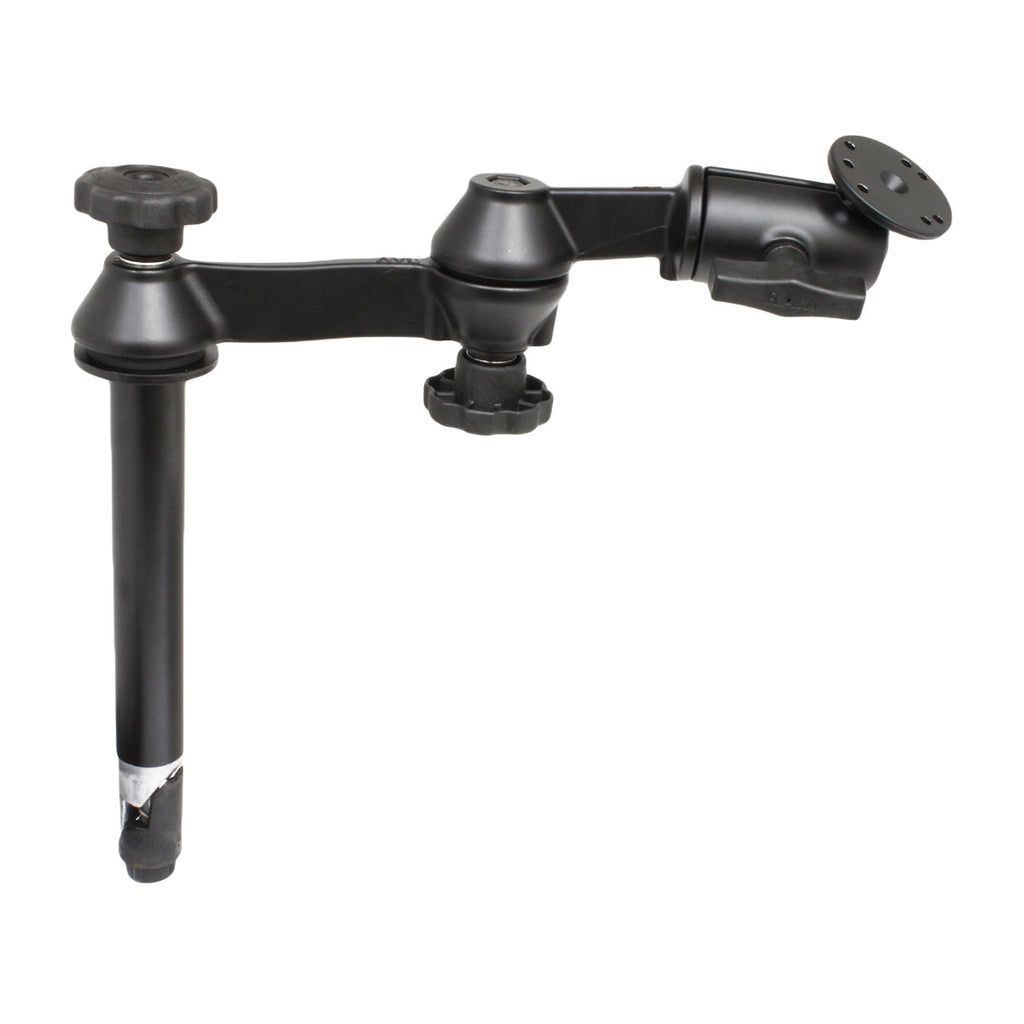 RAM-VP-SW1-8:RAM-VP-SW1-8_1:RAM® 8" Upper Pole with Double Swing Arms & Round Plate