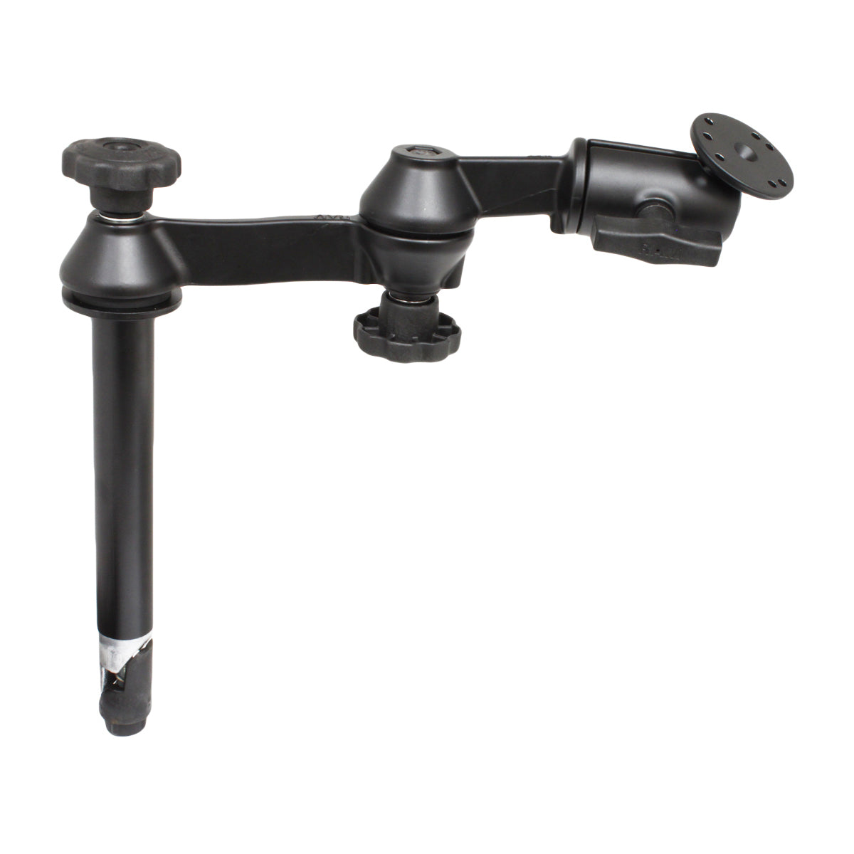 RAM-VP-SW1-8:RAM-VP-SW1-8_1:RAM® 8" Upper Pole with Double Swing Arms & Round Plate