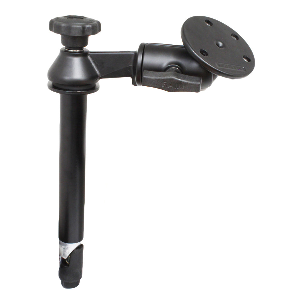 RAM-VP-SW2-8-240:RAM-VP-SW2-8-240_1:RAM® 8" Upper Pole with Single Swing Arm & Large Round Plate