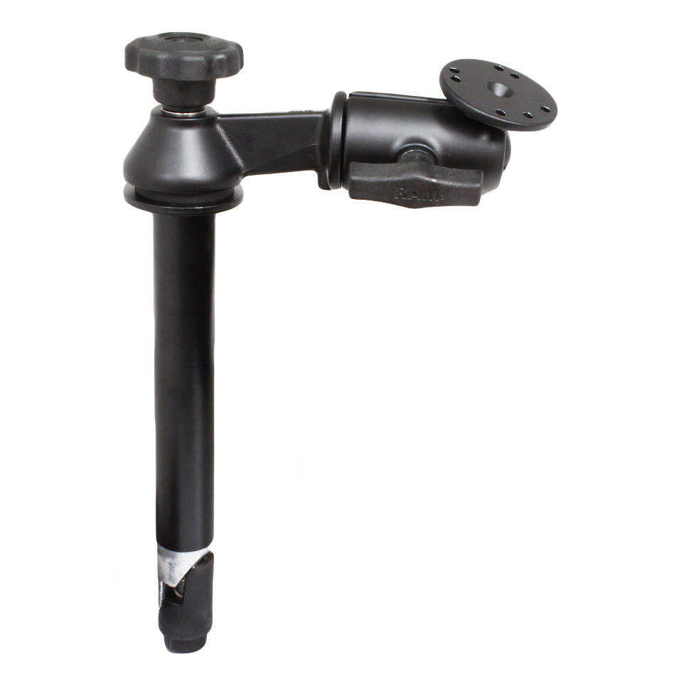 RAM-VP-SW2-8:RAM-VP-SW2-8_1:RAM® 8" Upper Pole with Single Swing Arm & Round Plate