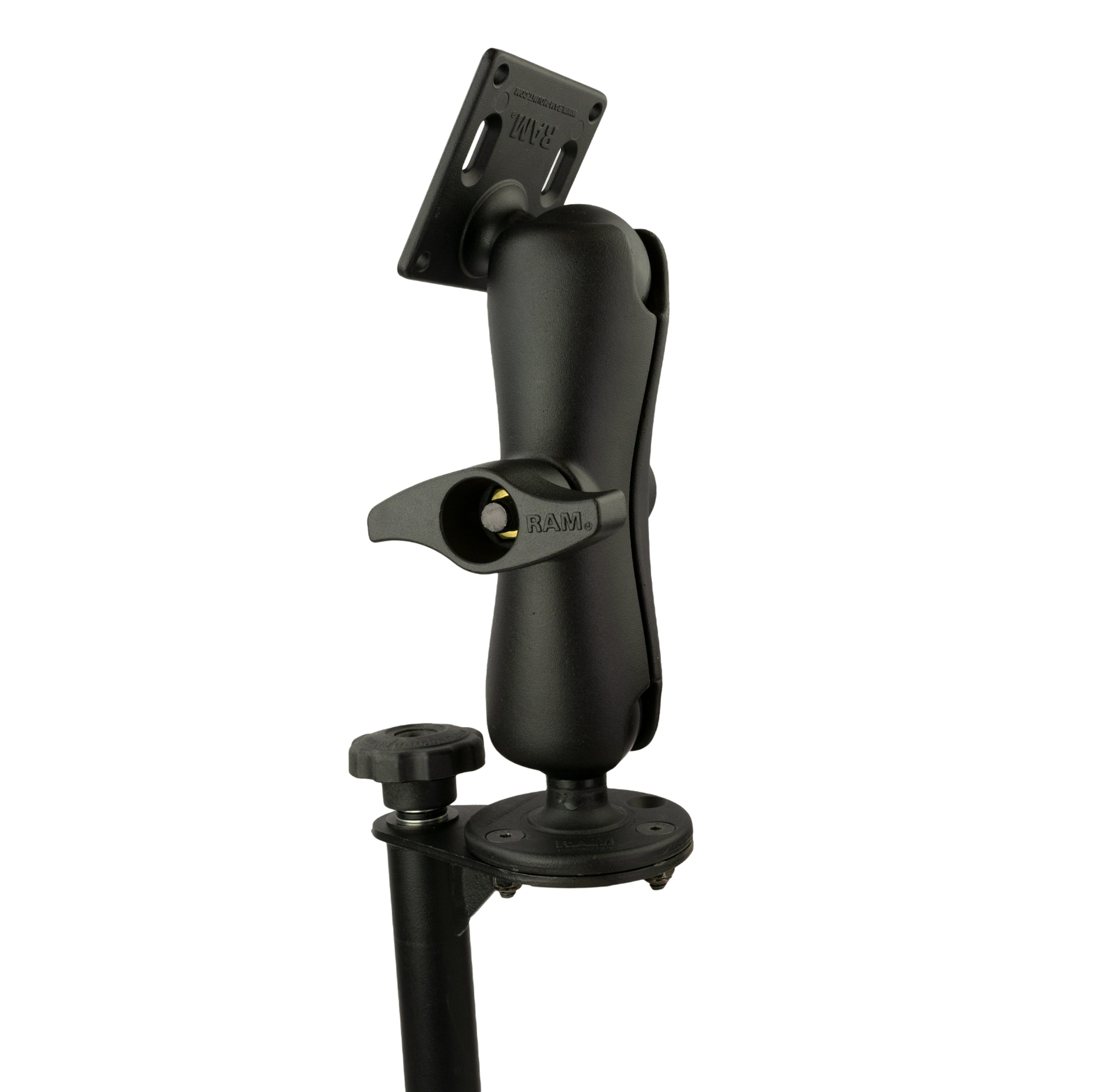 RAM-VP-TTMF8-D-101-2461U:RAM-VP-TTMF8-D-101-2461U_1:RAM® 8" Upper Flange Pole with D Size 75x75mm VESA Mount