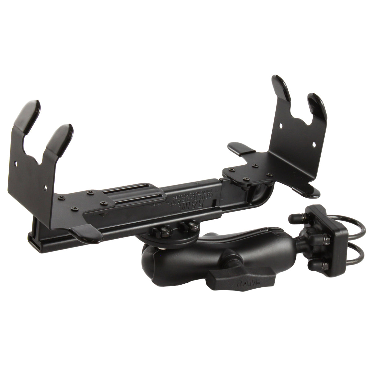 RAM-VPR-103-1:RAM-VPR-103-1_1:RAM® Quick-Draw™ Double U-Bolt Mount for HP OfficeJet 250 + More