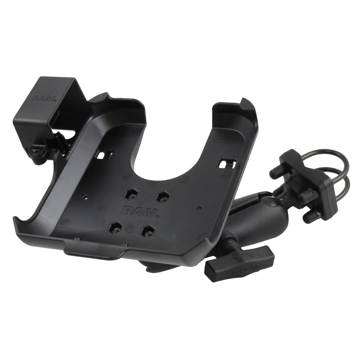 RAM-VPR-106-1:RAM-VPR-106-1_1:RAM® Printer Cradle with U-Bolt Mount for Brother RuggedJet + More